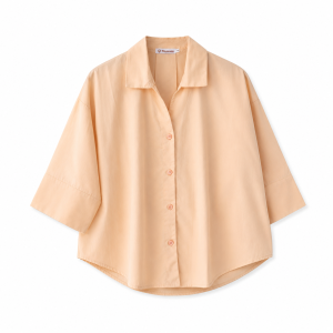 شومیز زنانه اورسایز دکمه دار با یقه برگردان